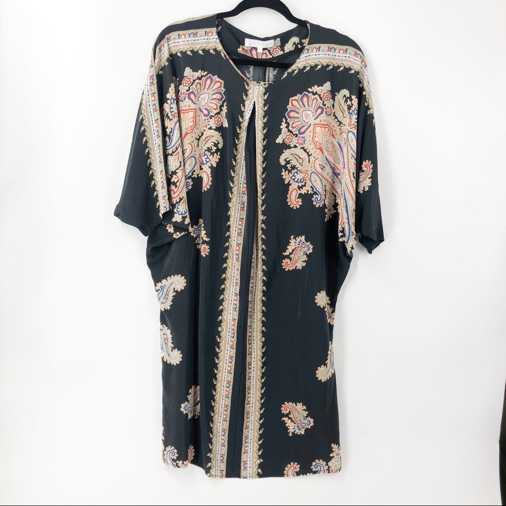 Corey Lynn Calter Paisley Silk Shift Dress OS